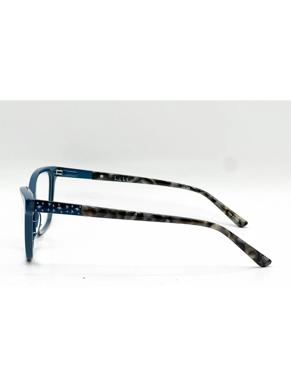 Nicole Miller Atwater C03 Teal/Black Authentic Eyeglasses 57-17-140